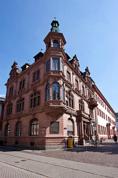 istock Blue sky over old building in Heidelberg Germany 182430592