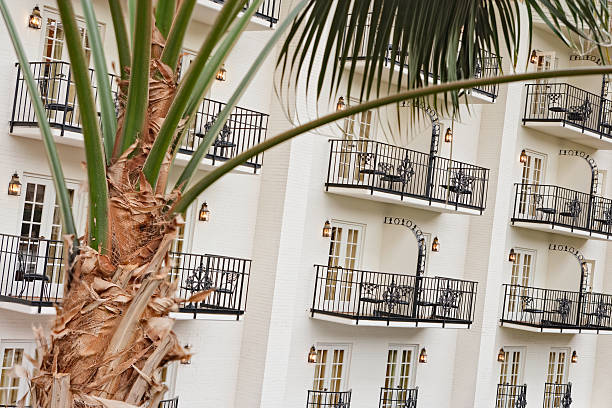 istock Private balcony in a tropical resort hotel 182431043
