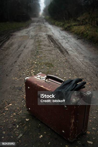 Road Is Calling Stock Photo - Download Image Now - Night, Street, Suitcase