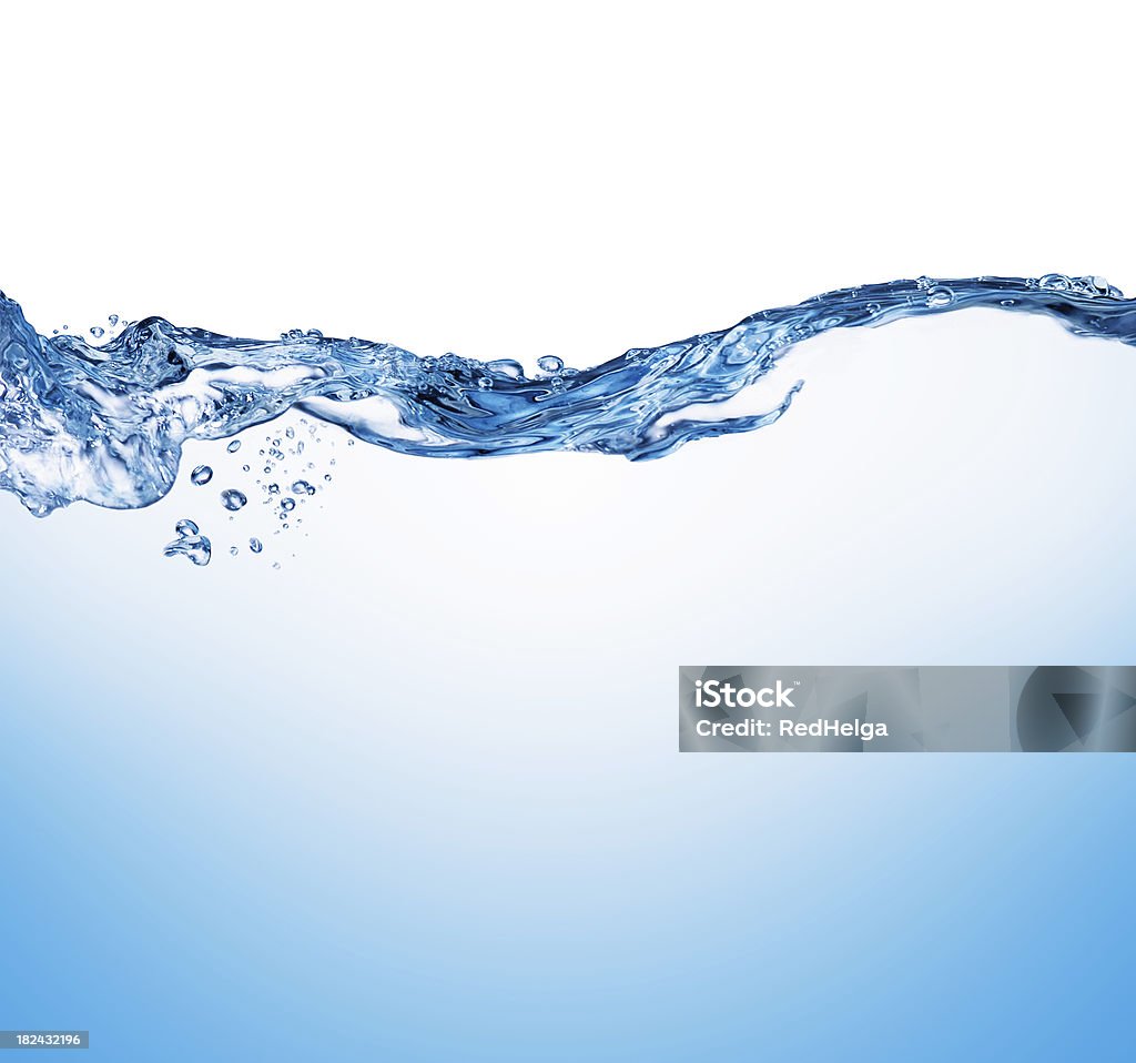 Salpicaduras de agua de la onda - Foto de stock de Agua libre de derechos