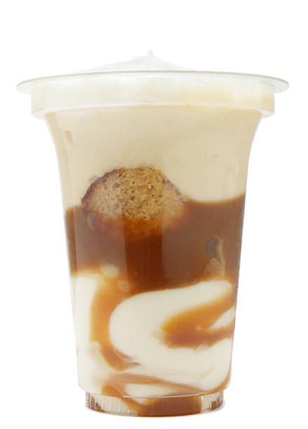 istock toffee flavour cream dessert in plastic container 182432214