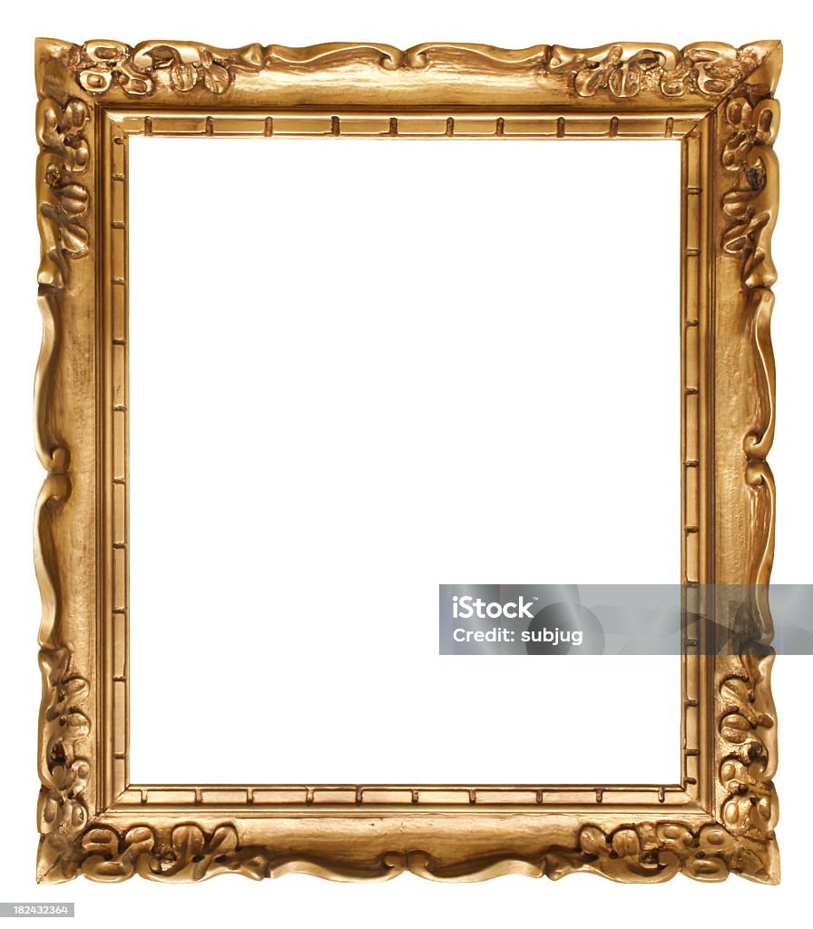 Состаренное золото рамка - Стоковые фото Рама картины роялти-фри