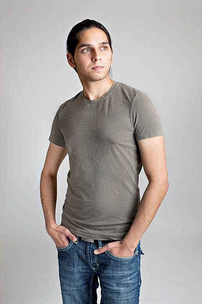 istock Young Indian man in T-shirt 182432948