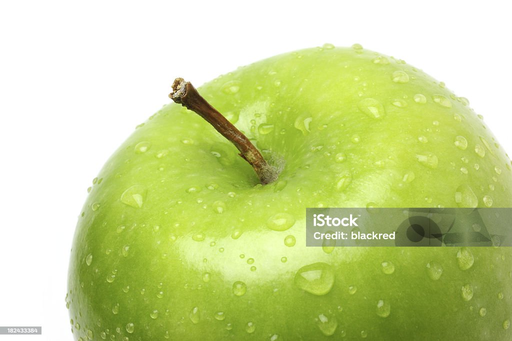 Green Apple with Droplet "Green apple with water droplets, isolated on white background.Similar images -" Apple - Fruit Stock Photo