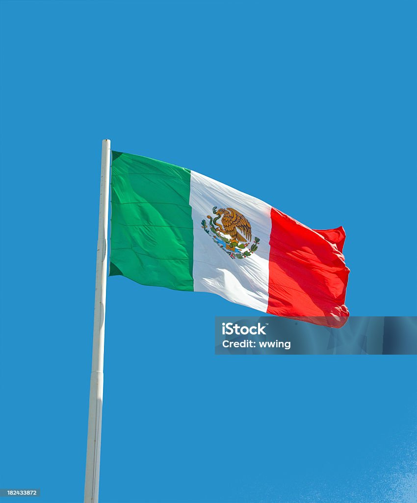 Bandeira Mexicana - Foto de stock de América Latina royalty-free