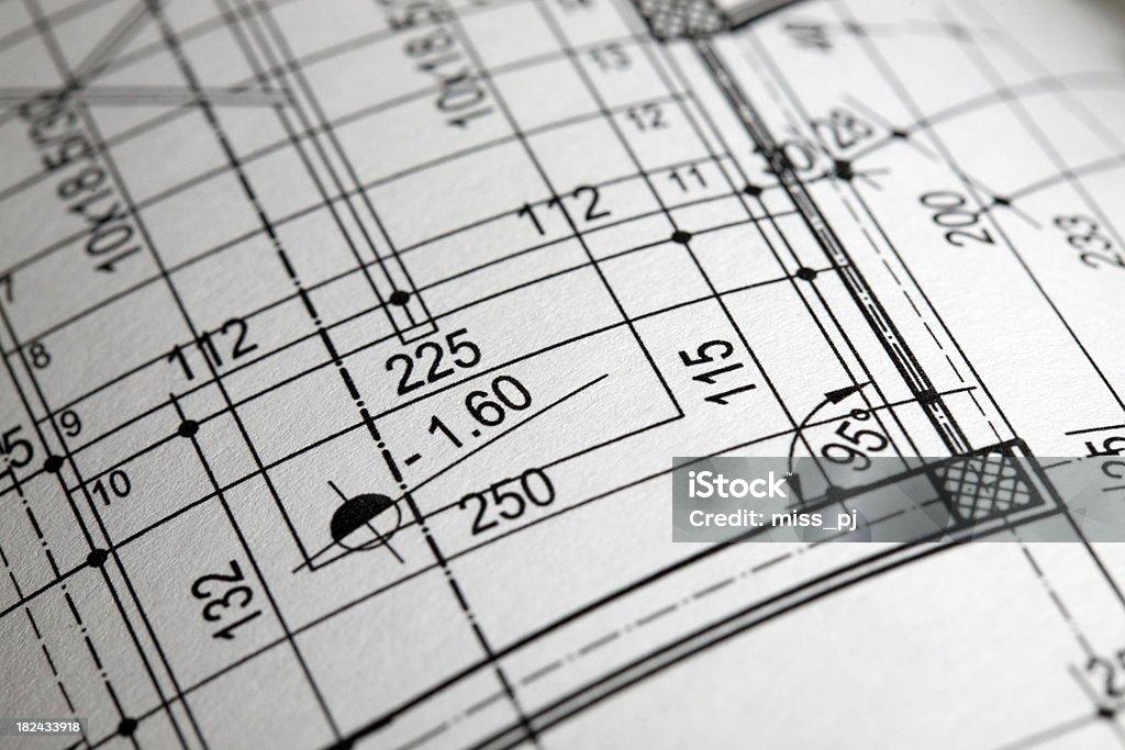 Architectural plan a close-up of an architectural planplease see other related images: Architecture Stock Photo