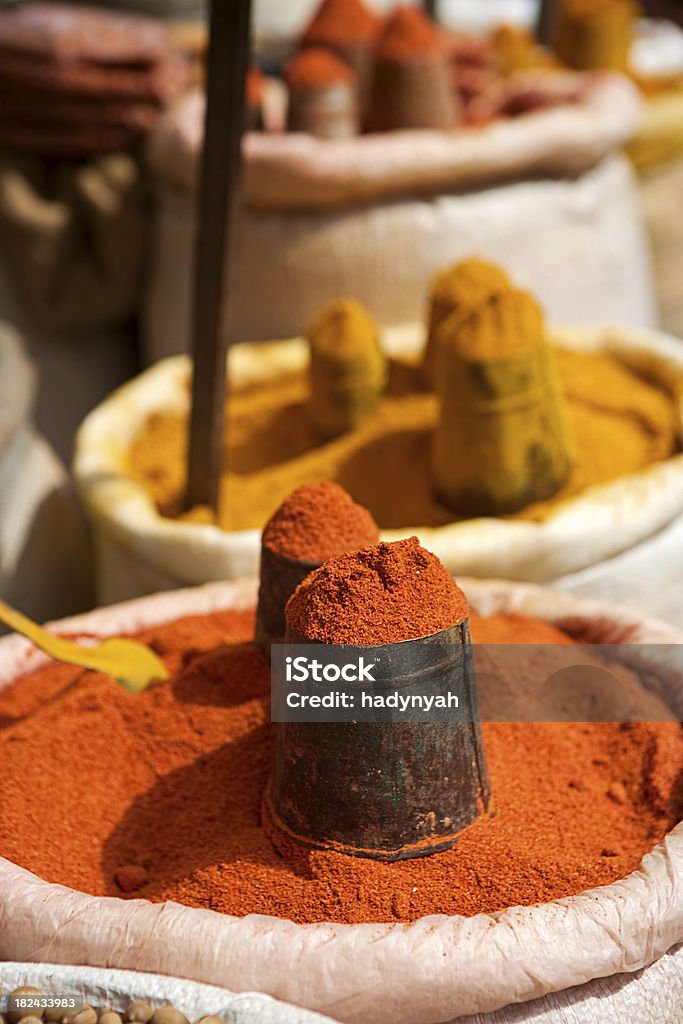 Азиатский рынок специй (spice market - Стоковые фото Красный роялти-фри