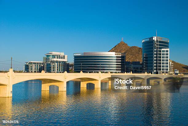 Tempe Skyline De Rio E Ponte - Fotografias de stock e mais imagens de Arizona - Arizona, Tempe, Phoenix - Arizona