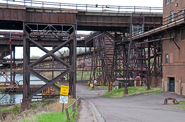 istock Lakeside entrance to taconite surface mine 182434387