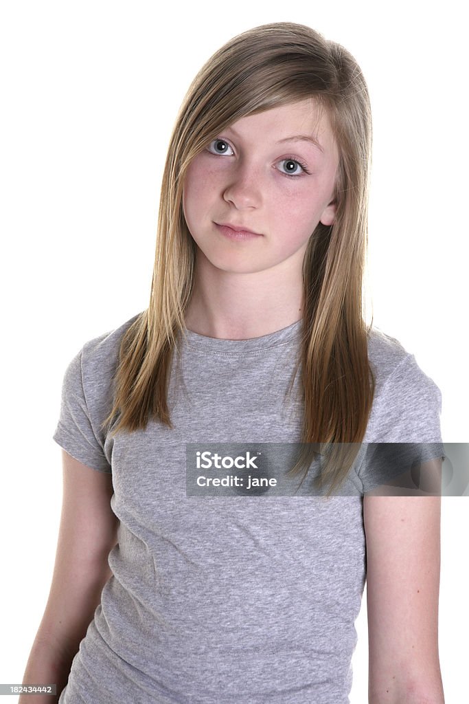 Serious Girl A teenage girl with a serious expression Teenage Girls Stock Photo