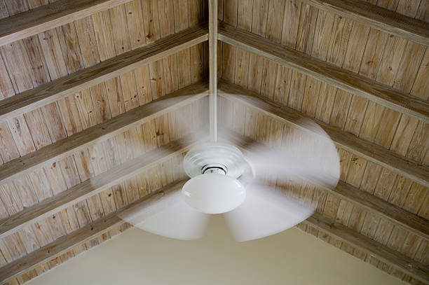 Fan "Ceiling fan, movement in blades" ceiling fan stock pictures, royalty-free photos & images