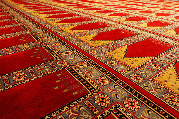 Carpeted prayer hall in Selimiye Cami - Konya, Turkey.