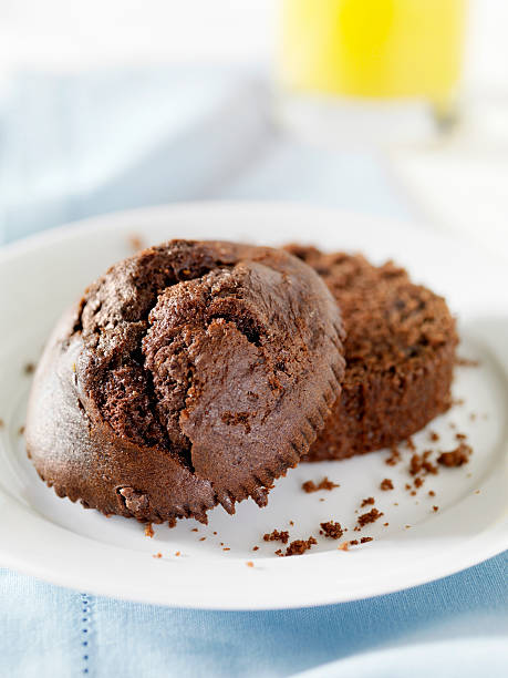 istock Chocolate Muffin with Orange Juice 182435124
