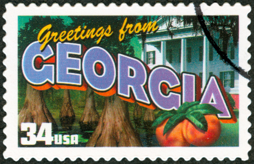 Postage Stamp - Greetings from Georgia