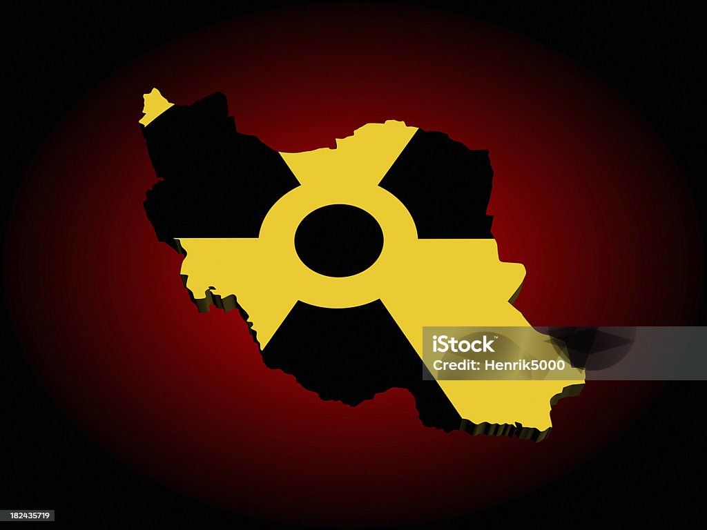 Ядерный Иран карта - Стоковые фото Иран роялти-фри