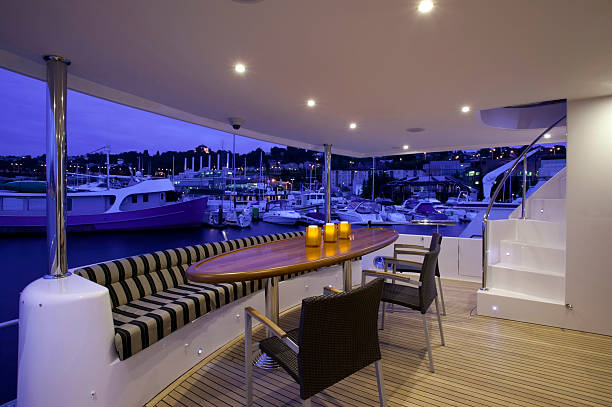 istock teak aft deck motor yacht dusk 182435777