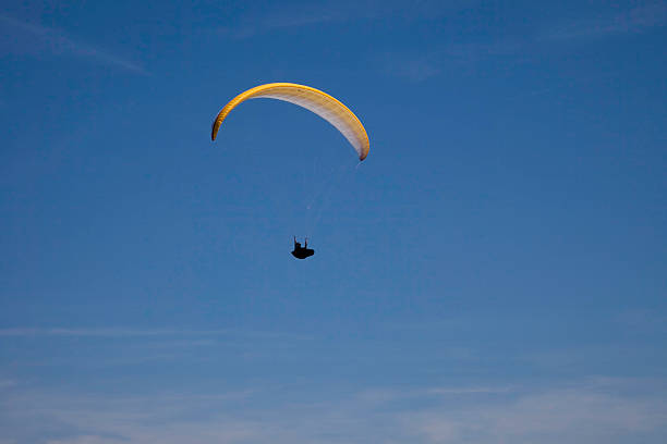 paragliding stock photo