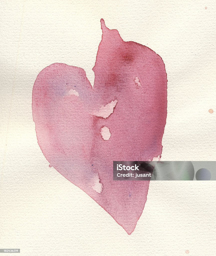 Coeur peint rouge - Photo de Album de coupures libre de droits