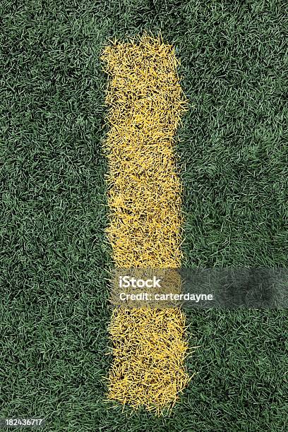 Football Stadium Sports Venue Artificial Grass And Markings Stock Photo - Download Image Now