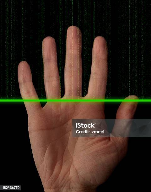 Biometrie Hand Scanner Stockfoto und mehr Bilder von Analysieren - Analysieren, Biometrie, Eine Person