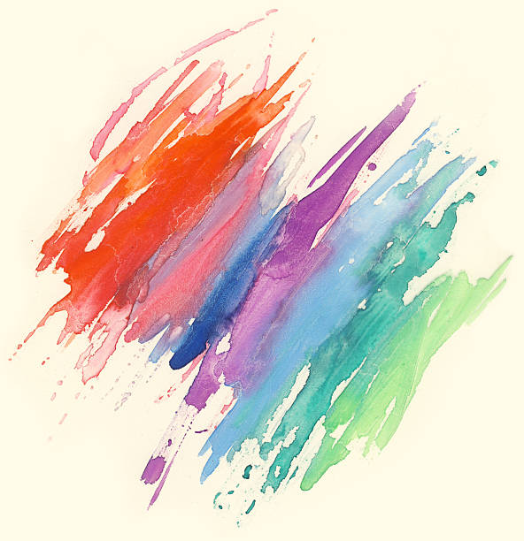 istock Watercolor rainbow painting 182436806