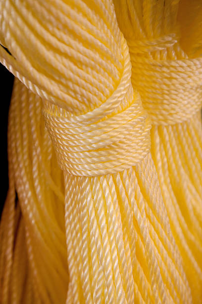 istock Pale Yellow Stranded Marine Line, Rope 182437156