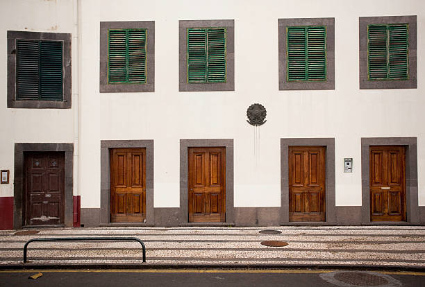 Madeiran house facades.