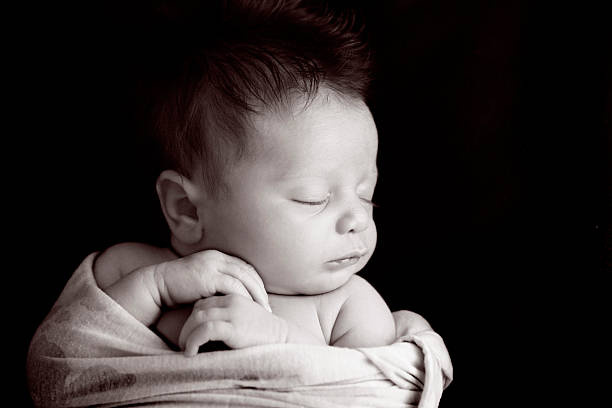 istock Modern Newborn Baby in Blanket 182437515
