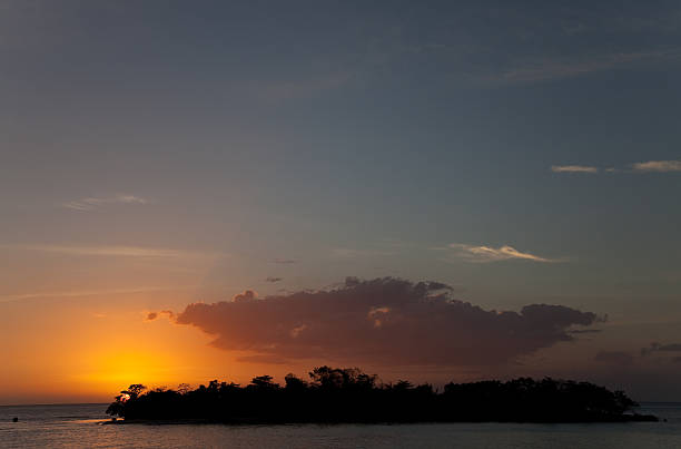 istock Sunset on Booby Key Island in Negril Jamaica 182437903