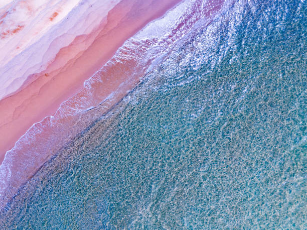 istock Top view beach colorful sea surface, Nature sea beach sand background 1824380134