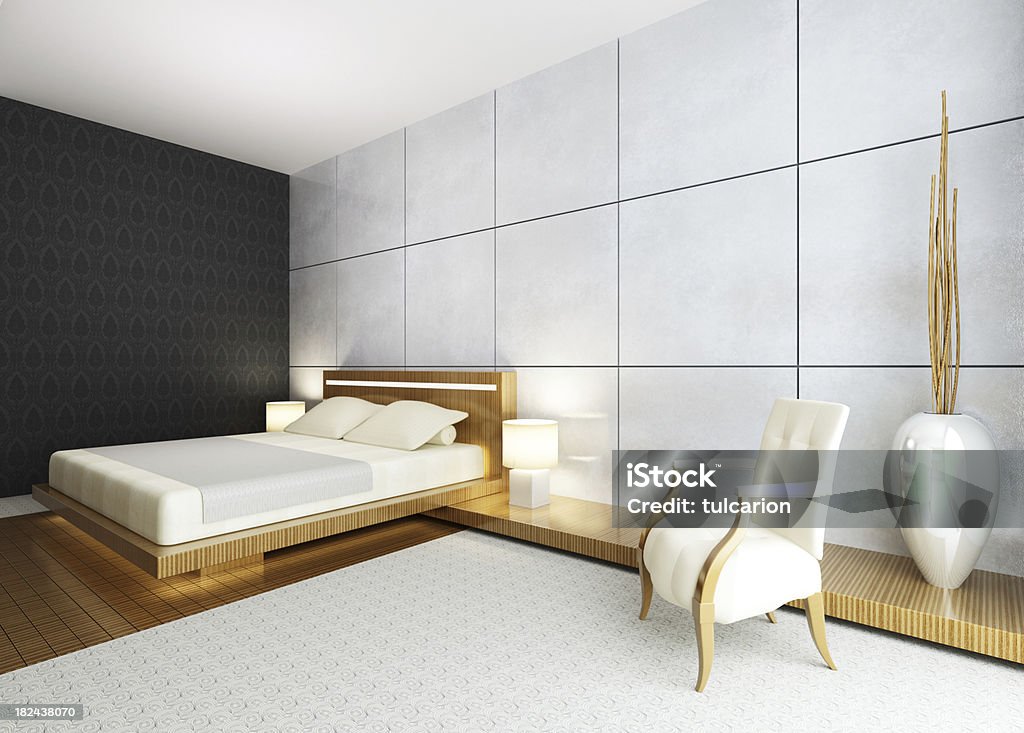 Moderna habitación de Hotel - Foto de stock de A la moda libre de derechos