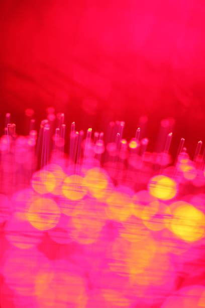 Bright Abstract Pink Lights stock photo