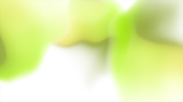 Green yellow minimal liquid shapes abstract motion background