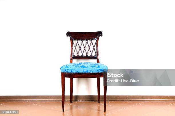 Vintage Cadeira Azul - Fotografias de stock e mais imagens de Art Déco - Art Déco, Têxtil, Aconchegante