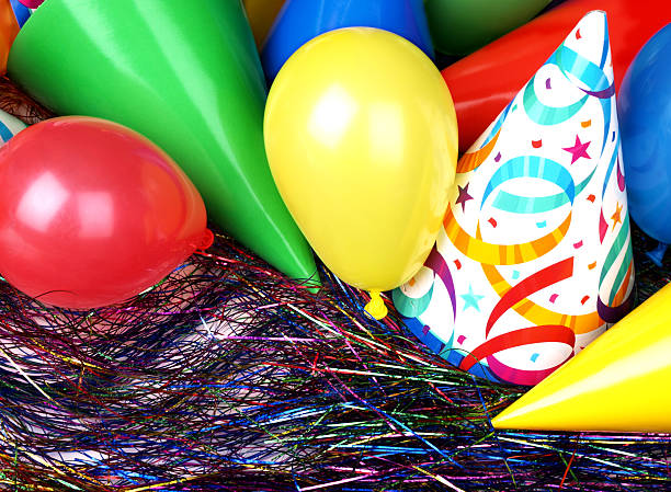 istock Party Hats and Balloons Close up 182439430