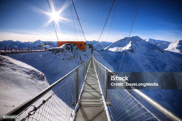 Ponte Suspensa De Nos Alpes - Fotografias de stock e mais imagens de Bad Gastein - Bad Gastein, Inverno, Alpes Europeus