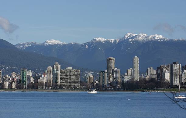istock Vancouver's West End Buildings and North Shore Mountains in Winter 182440121