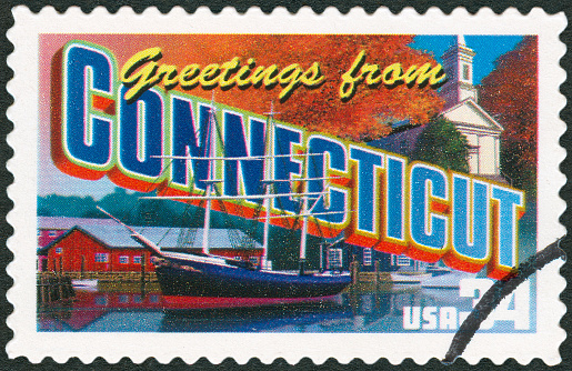 Postage Stamp - Greetings from Connecticut