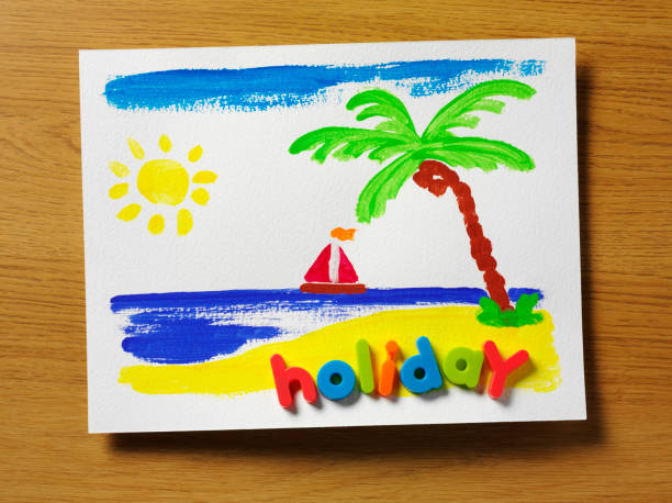 istock Colourful Children's Holiday Painting 182440237