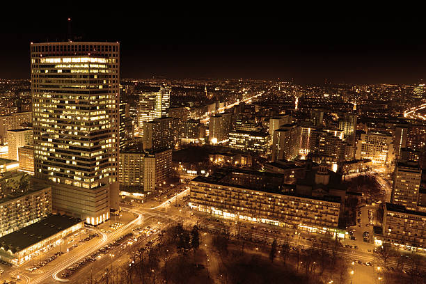 istock Night City Warsaw 182440509
