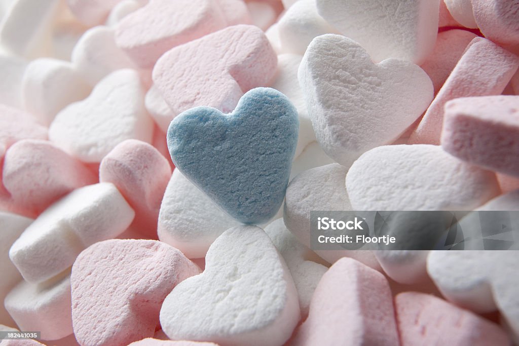 Candy: Herz herzförmiger - Lizenzfrei Blau Stock-Foto