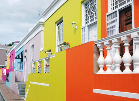 Colourful houses at Malay District in Cape Town