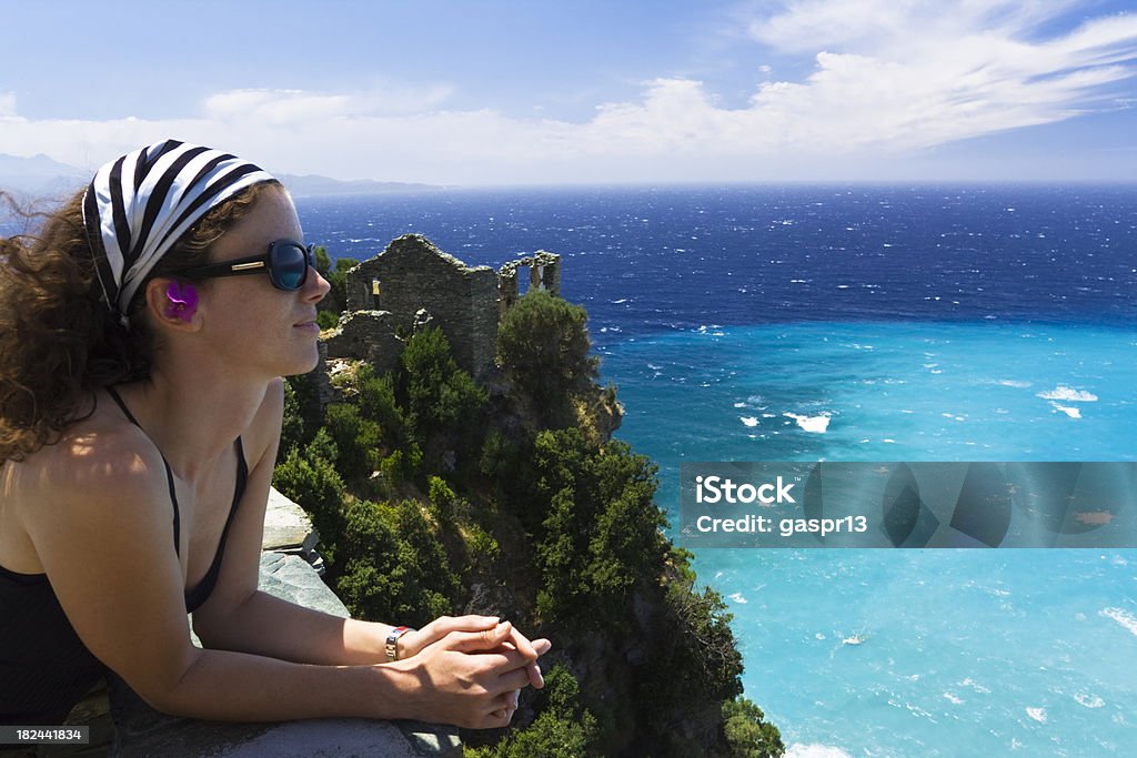 Über der cliff - Lizenzfrei Aussicht genießen Stock-Foto