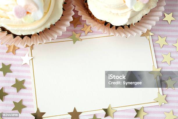 Party Cupcakes Stock Photo - Download Image Now - Anniversary, Baby Shower, Birthday