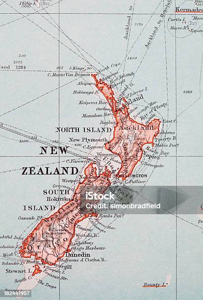 New Zealand Map Stock Photo - Download Image Now - Map, New Zealand, Christchurch - New Zealand