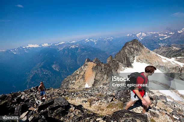 등산 North Cascades 2명에 대한 스톡 사진 및 기타 이미지 - 2명, Stehekin, 개성-개념