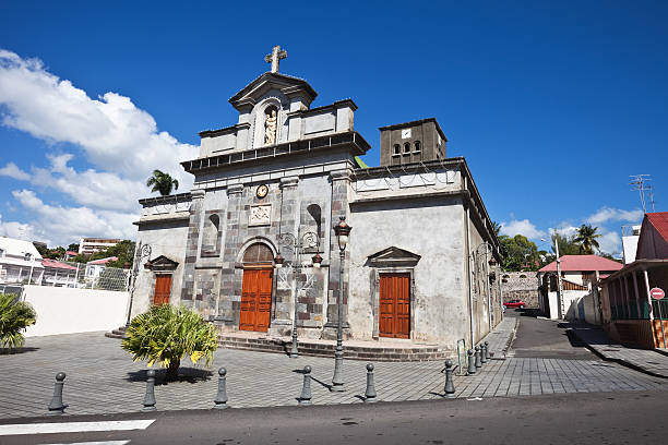 istock Chuch Facade in Basse Terre, Guadeloupe 182442340