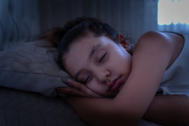 istock Sleeping child girl. 1824423499