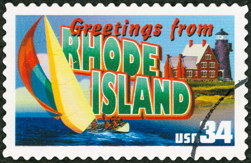 Postage Stamp - Greetings from Rhode Island