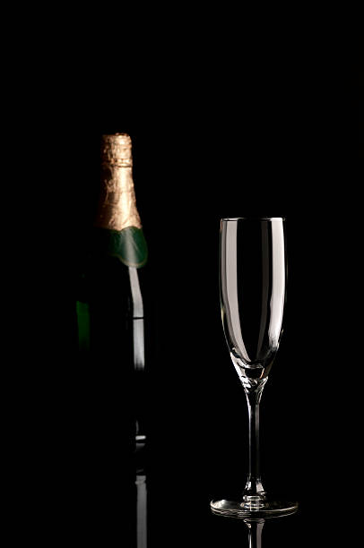 istock Champagne Flute and bottle 182443458
